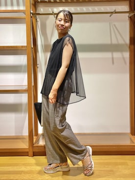 「リラックスコーデ」｜Yuriさん（レディース・159cm）の夏コーディネート