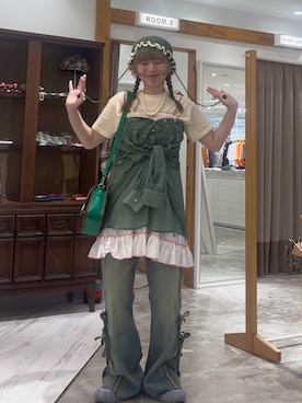 「HELLO.SANFRANCISCO（ハローサンフランシスコ）のアイテム」を使った、こめちゃんさん（レディース・160cm）の夏コーディネート