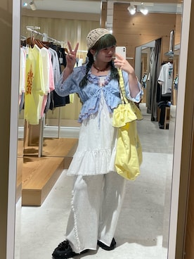 「HELLO.SANFRANCISCO（ハローサンフランシスコ）のアイテム」を使った、こめちゃんさん（レディース・160cm）の夏コーディネート