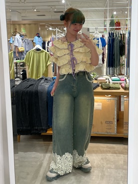 「HELLO.SANFRANCISCO（ハローサンフランシスコ）のアイテム」を使った、こめちゃんさん（レディース・160cm）の夏コーディネート