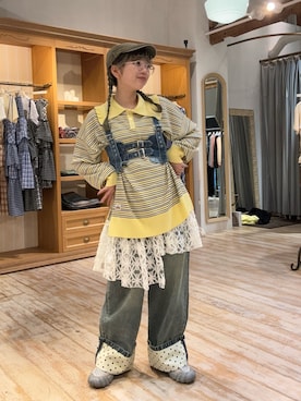 「HELLO.SANFRANCISCO（ハローサンフランシスコ）のアイテム」を使った、こめちゃんさん（レディース・160cm）の春コーディネート