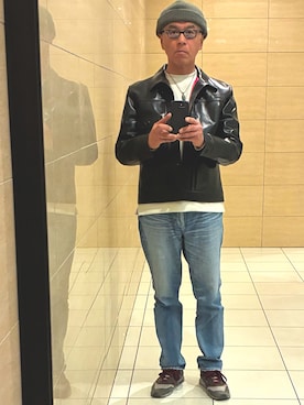 「Ray-Ban（レイバン）のアイテム」を使った、tamaske0411さん（メンズ・180cm）の冬コーディネート