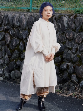 「いいね返し」｜「アイテム（シャツワンピース）」を使った、saliichanさん（レディース・150cm）の秋コーディネート