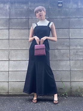 「OZOC（オゾック）のアイテム（パンプス）」を使った、りかさん（レディース・157cm）の夏コーディネート