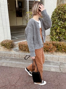 「WEGO（ウィゴー）のアイテム（オールインワン・サロペット）」を使った、k7estyleさん（レディース・161cm）の冬コーディネート