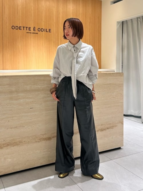 ODETTE E ODILE ブーツ スクエアセンターシーム ショートブーツ60  