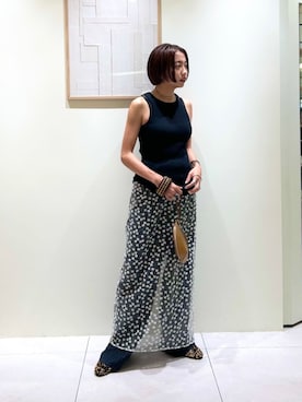 森田　オデット エ オディール スタッフさん（レディース・154cm）の夏コーディネート