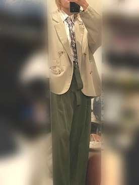「kutir（クティール）のアイテム（テーラードジャケット）」を使った、wfftさん（メンズ・170cm）の春コーディネート