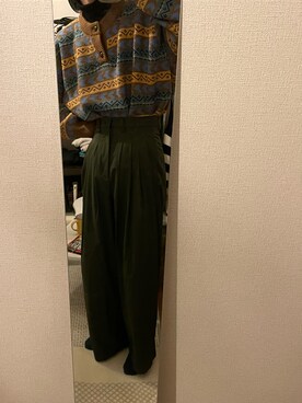 「Adoon plain（アドーンプレーン）のアイテム（パンツ）」を使った、wfftさん（メンズ・170cm）の冬コーディネート