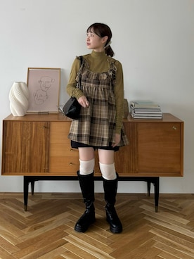 「アイテム（ビューティーグッズ）」を使った、ちょこびさん（レディース・154cm）の秋コーディネート