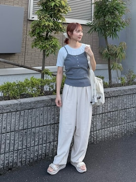 「Java（ジャバ）のアイテム」を使った、ちょこびさん（レディース・154cm）の夏コーディネート