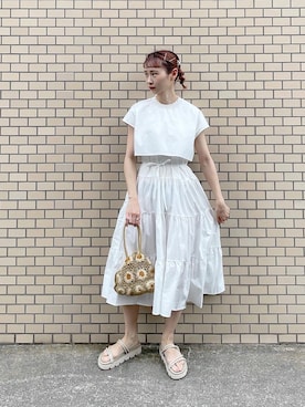 「ap retro（アプレトロ）のアイテム（ワンピース/ドレス）」を使った、ちょこびさん（レディース・154cm）の夏コーディネート
