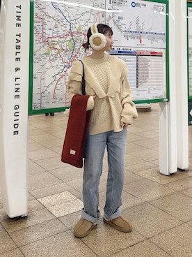 ちょこびさん（レディース・154cm）の冬コーディネート