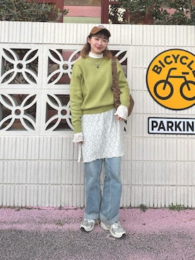 「CIAOPANIC TYPY（チャオパニックティピー）のアイテム」を使った、ちょこびさん（レディース・154cm）の冬コーディネート