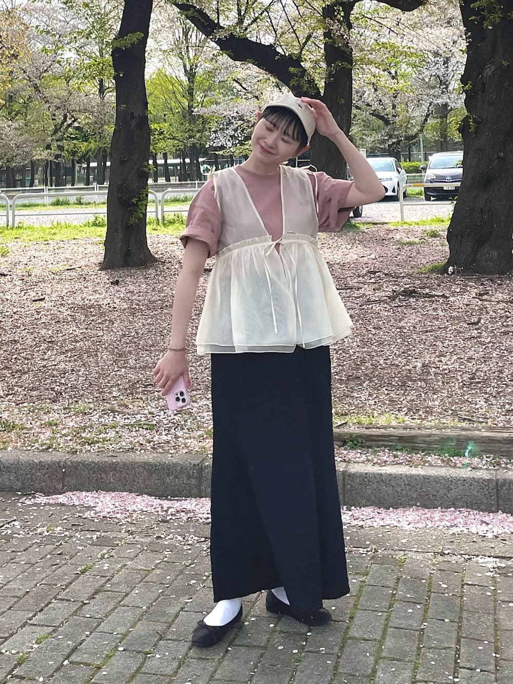 シャイニー オーガンジーベスト/シアーベストを使った人気