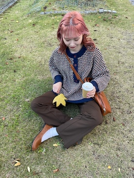 「rectangle（レクタングル）のアイテム（シューズ）」を使った、ちょこびさん（レディース・154cm）の秋コーディネート