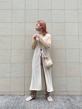 「Chiaro（キアロ）のアイテム」を使った、ちょこびさん（レディース・154cm）の秋コーディネート