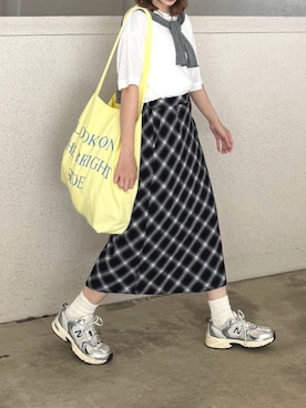 「MONO-MART（モノマート）のアイテム」を使った、ちょこびさん（レディース・154cm）の春コーディネート