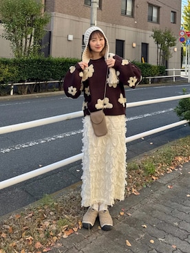 「アイテム（コンタクトレンズ・カラコン）」を使った、ちょこびさん（レディース・154cm）の秋コーディネート