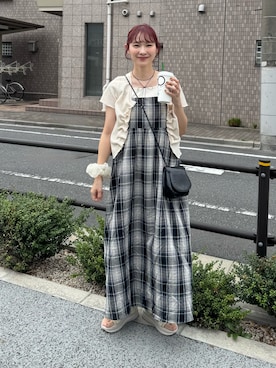 「Java（ジャバ）のアイテム（サンダル）」を使った、ちょこびさん（レディース・154cm）の夏コーディネート