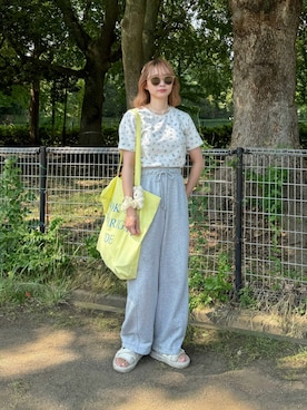 「GU（ジーユー）のアイテム」を使った、ちょこびさん（レディース・154cm）の夏コーディネート