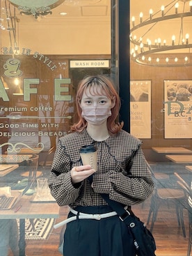 「ap retro（アプレトロ）のアイテム」を使った、ちょこびさん（レディース・154cm）の秋コーディネート