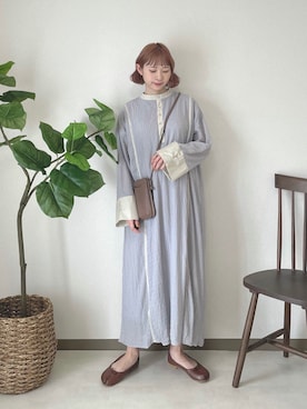 「カフタン」｜ちょこびさん（レディース・154cm）の春コーディネート