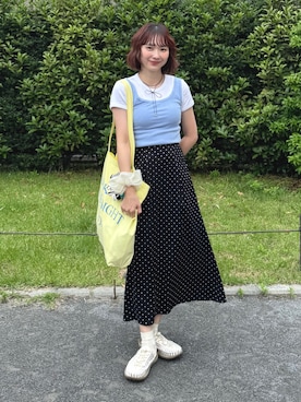 「KEEN（キーン）のUNEEK / ユニーク/ レディース スニーカーサンダル（スニーカー、ホワイト系）」を使った、ちょこびさん（レディース・154cm）の夏コーディネート
