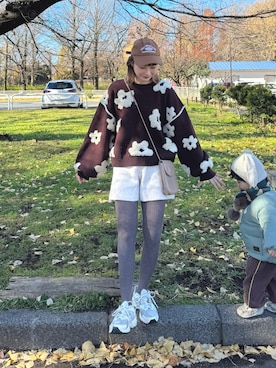 「アイテム（タイツ/ストッキング）」を使った、ちょこびさん（レディース・154cm）の冬コーディネート