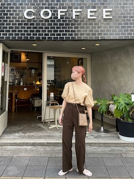 「ちょこび」｜「アイテム（その他）」を使った、ちょこびさん（レディース・154cm）の秋コーディネート