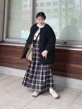 「WEEKEND(ER)（ウィークエンダー）のアイテム」を使った、ちょこびさん（レディース・154cm）の冬コーディネート