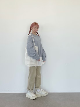 「SLURR（スラ―）のアイテム」を使った、ちょこびさん（レディース・154cm）の秋コーディネート