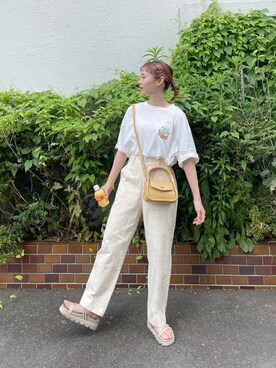 「timecapsule（タイムカプセル）のアイテム」を使った、ちょこびさん（レディース・154cm）の夏コーディネート