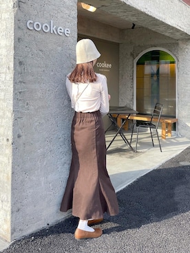 「rectangle（レクタングル）のアイテム（シューズ）」を使った、ちょこびさん（レディース・154cm）の春コーディネート