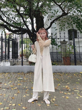 「Chiaro（キアロ）のアイテム」を使った、ちょこびさん（レディース・154cm）の夏コーディネート