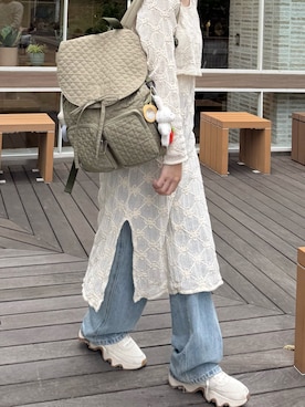 「アイテム（ワンピース/ドレス）」を使った、ちょこびさん（レディース・154cm）の秋コーディネート