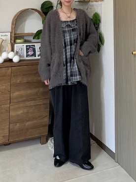 「アイテム（ルームウェア）」を使った、ちょこびさん（レディース・154cm）の秋コーディネート