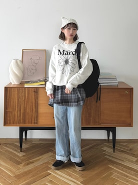 「アイテム（ビューティーグッズ）」を使った、ちょこびさん（レディース・154cm）の秋コーディネート