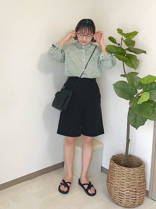 ピンタック イージーバミューダパンツ（その他パンツ）｜BONLECILL