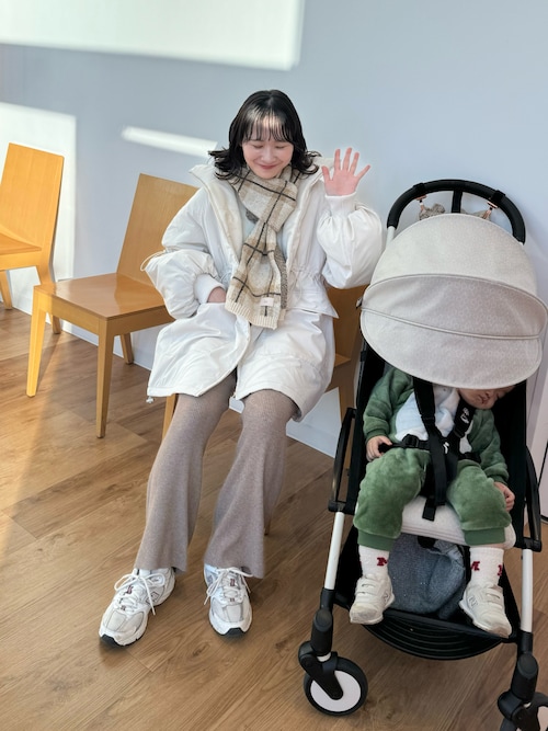 セール】この冬最旬。スタンド衿ドロストデザイン袖ボリューム