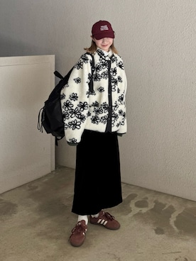 「select MOCA by son（セレクトモカバイソン）のアイテム」を使った、ちょこびさん（レディース・154cm）の冬コーディネート