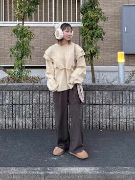 「アイテム（ビューティーグッズ）」を使った、ちょこびさん（レディース・154cm）の冬コーディネート