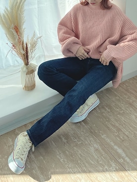 「SLURR（スラ―）のアイテム」を使った、ちょこびさん（レディース・154cm）の秋コーディネート