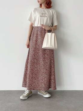 「SLURR（スラ―）のアイテム」を使った、ちょこびさん（レディース・154cm）の夏コーディネート