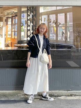 「SLURR（スラ―）のアイテム」を使った、ちょこびさん（レディース・154cm）の秋コーディネート
