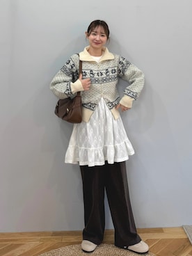 「アイテム（ビューティーグッズ）」を使った、ちょこびさん（レディース・154cm）の秋コーディネート