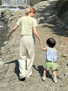 「ママファッション」｜ちょこびさん（レディース・154cm）の夏コーディネート
