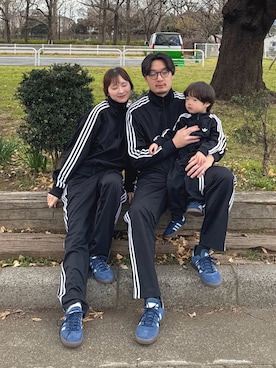 「アイテム（ジャージ）」を使った、ちょこびさん（レディース・154cm）の冬コーディネート