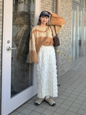 「アイテム（スリッポン）」を使った、ちょこびさん（レディース・154cm）の秋コーディネート