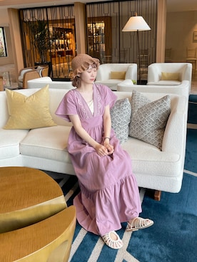 「ちょこび」｜「アイテム（アクセサリー）」を使った、ちょこびさん（レディース・154cm）の春コーディネート